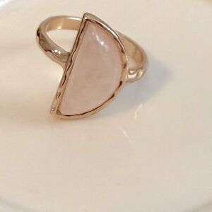 Modern Gold and‎ Pinkish Cream Ring Size 9